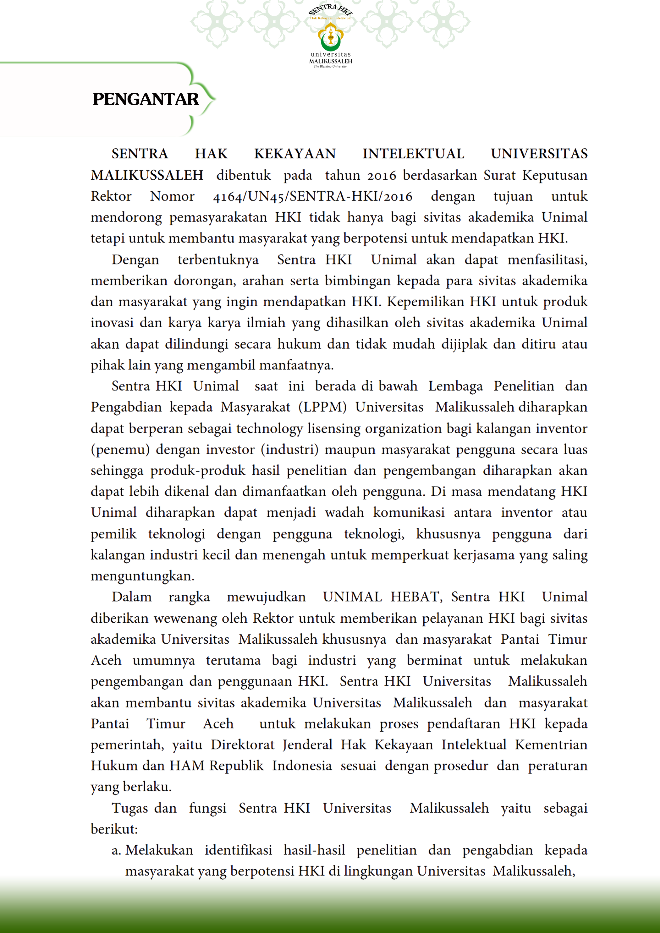 Pengantar Sentra HKI 1