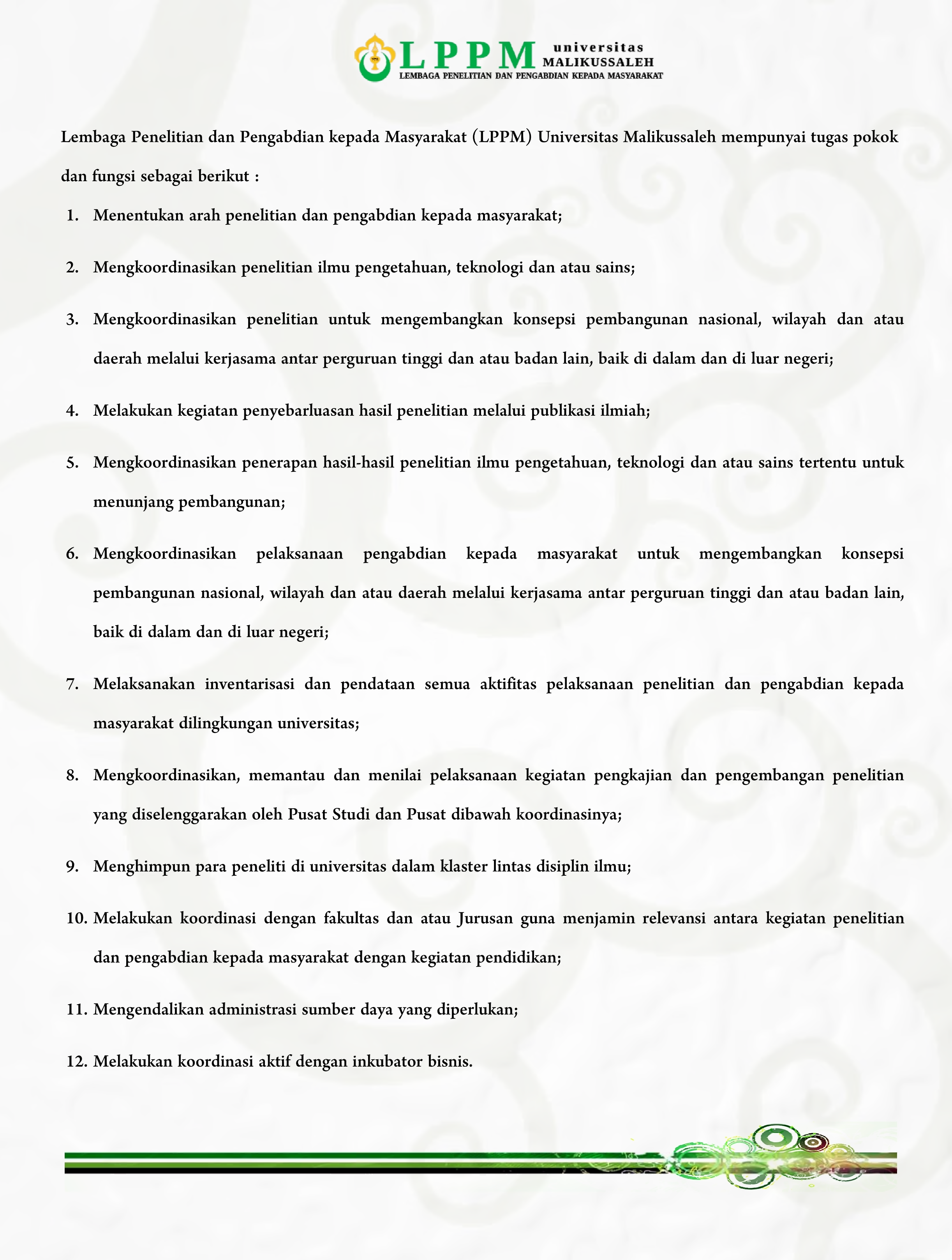 Tugas Pokok dan Fungsi